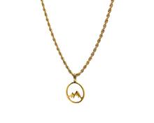 Lade das Bild in den Galerie-Viewer, AB Golden Mountain - Halskette mit Anhänger - ABvintage