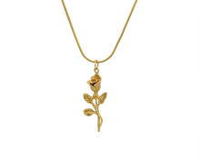 Load image into Gallery viewer, AB Golden Rose - Halskette mit Anhänger - ABvintage