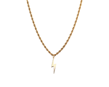 Lade das Bild in den Galerie-Viewer, AB Lightning Gold - Halskette mit Anhänger - ABvintage