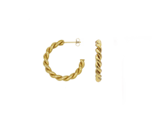 Lade das Bild in den Galerie-Viewer, AB Gold Twist Ohrringe - ABvintage
