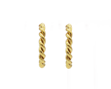 Lade das Bild in den Galerie-Viewer, AB Gold Twist Ohrringe - ABvintage