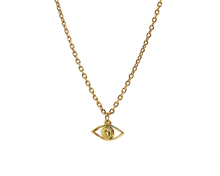 Lade das Bild in den Galerie-Viewer, AB Millennium Eye Gold - Halskette mit Anhänger - ABvintage