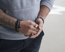 Lade das Bild in den Galerie-Viewer, AB Pearl Bracelet Schwarz/Gelb - ABvintage