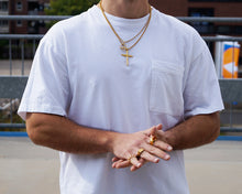 Lade das Bild in den Galerie-Viewer, AB Mountain Chain Gold - Halskette mit Anhänger - ABvintage