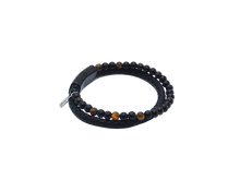 Lade das Bild in den Galerie-Viewer, AB Pearl Bracelet Schwarz/Gelb - ABvintage