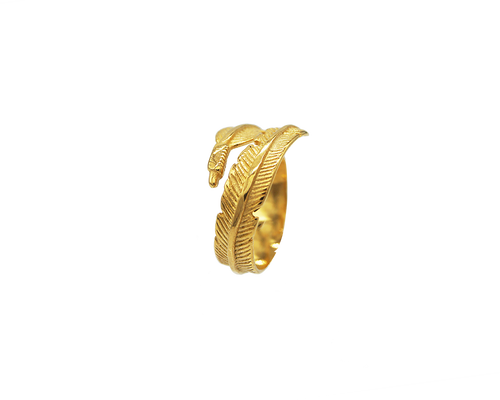 AB Feather Ring Gold - ABvintage