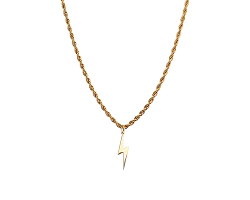 AB Lightning Gold - Halskette mit Anhänger - ABvintage