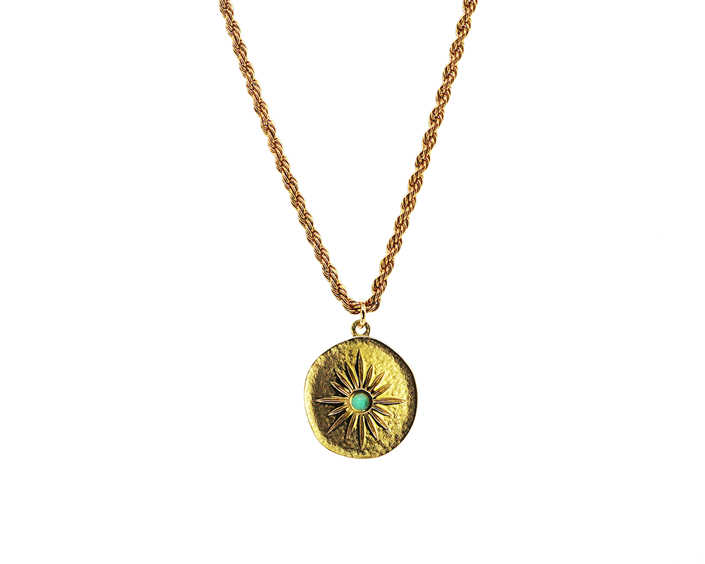 AB Ritual sun Gold - Halskette mit Anhänger - ABvintage