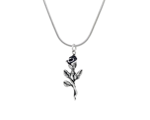 AB Rose Silber - Halskette mit Anhänger - ABvintage