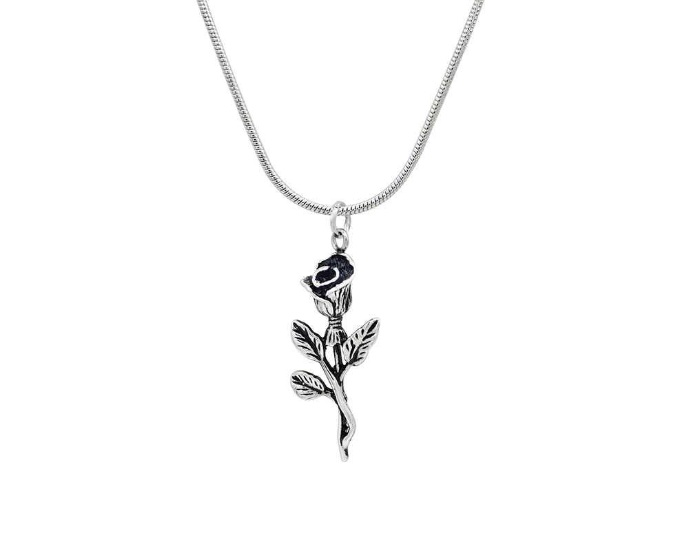 AB Rose Silber - Halskette mit Anhänger - ABvintage
