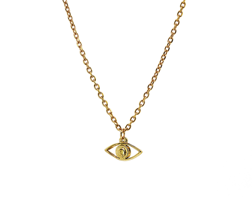 AB Millennium Eye Gold - Halskette mit Anhänger - ABvintage