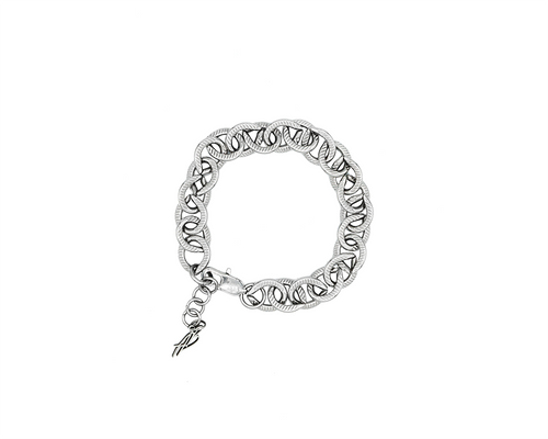 AB Rough Bracelet Silber - ABvintage