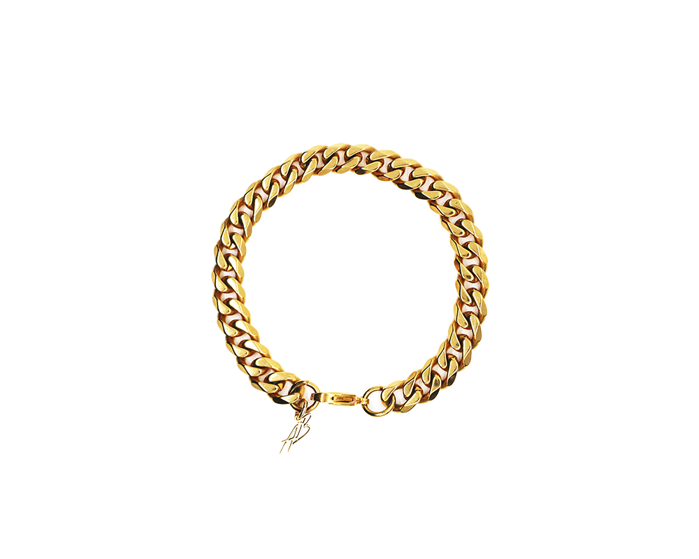 AB Cuban Bracelet Gold - ABvintage