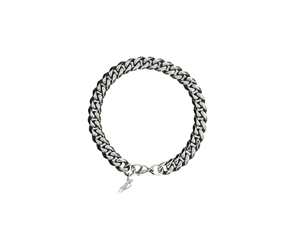 AB Cuban Bracelet Vintage Silber - ABvintage