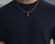 Load image into Gallery viewer, AB Lightning Chain Gold - Halskette mit Anhänger - ABvintage
