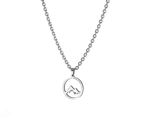 AB Mountain Chain Silber - Halskette mit Anhänger - ABvintage