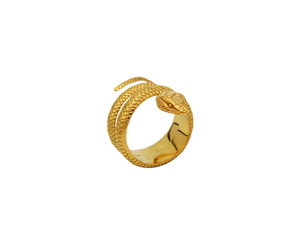 AB Snake Ring Gold - ABvintage