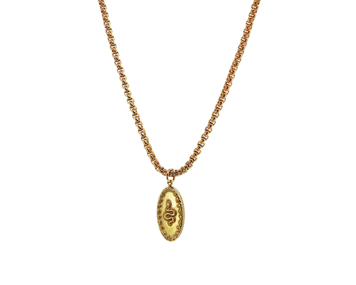 AB Vintage Snake Gold - Halskette mit Anhänger - ABvintage