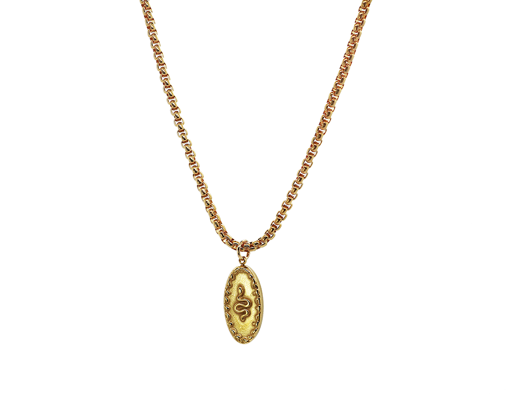 AB Vintage Snake Gold - Halskette mit Anhänger - ABvintage